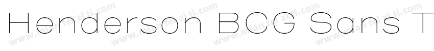 Henderson BCG Sans T字体转换